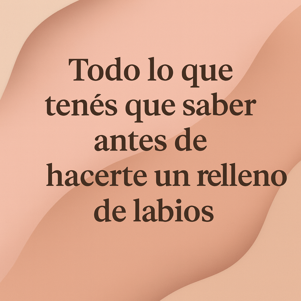 Que hacer antes de un relleno de labios